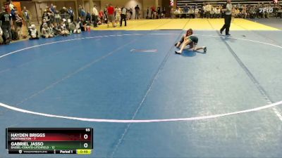 65 lbs Semis (4 Team) - Hayden Briggs, Worthington vs Gabriel Jasso, Dassel-Cokato-Litchfield