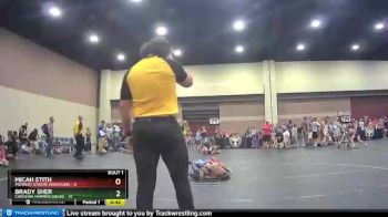 70 lbs Round 1 (6 Team) - Brady Sher, Carolina Hammer Squad vs Micah Stith, Midwest Xtreme Wrestling