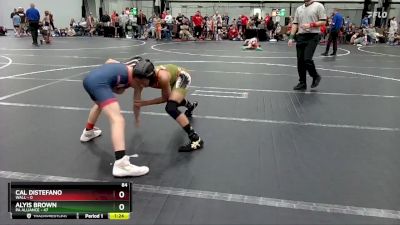 84 lbs Round 1 (4 Team) - Alyis Brown, PA Alliance vs Cal DiStefano, Wall