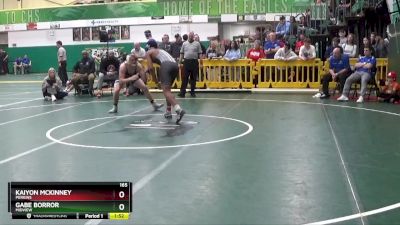 165 lbs Quarterfinal - Kaiyon McKinney, PERKINS vs Gabe Borror, MIDVIEW