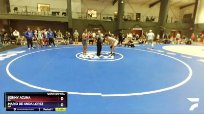 190 lbs Quarterfinal - Sonny Acuna, CA vs Mario De Anda Lopez, WA