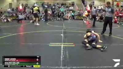 101 lbs Finals (8 Team) - Kolten Keller, Mi Pitbulls Gold vs Zeke Lewis, Metro All Stars