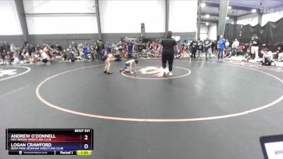 74 lbs Quarterfinal - Andrew O`Donnell, Mat Demon Wrestling Club vs Logan Crawford, Deer Park Ironman Wrestling Club