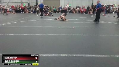 88 lbs Semis (4 Team) - Quinn Bagnell, Dragons United vs JP McKeown, Mat Assassins