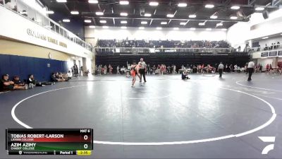 149 lbs Cons. Round 2 - Tobias Robert-Larson, Lassen College vs Azim Azimy, Chabot College