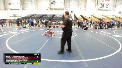 116 lbs Semifinal - Marco Provenzano, Fairport Jr. Red Raiders Wrestling vs Dawson Wojtaszczyk, LeRoy Wrestling Club