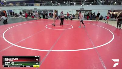 160 lbs Cons. Round 1 - Brian Lin, Shark City Wrestling Club vs Dylan Davies, Great Bridge