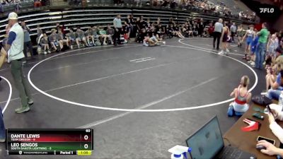 60 lbs Round 5 (6 Team) - Leo Sengos, South Dakota Lightning vs Dante Lewis, Team Oregon