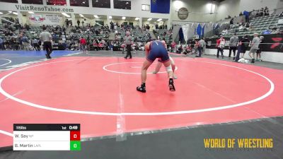 115 lbs Consi Of 32 #1 - Wah Nay Say, New Plymouth vs Brayden Martin, Las Plumas