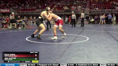 1A-195 lbs Champ. Round 2 - Ben Saxton, Emmetsburg vs Kale Zuehl, West Hancock, Britt