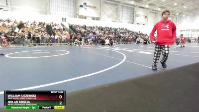 58 lbs Quarterfinal - William Uszenski, Deep Roots Wrestling Club vs Nolan Neglia, Revolution Elite Wrestling