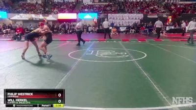 A - 103 lbs Cons. Round 2 - Will Merkel, Custer Co. (Miles City) vs Philip Westrick, Lockwood