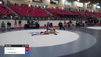 115 lbs Cons 16 #2 - Cheyenne Sandoval, Revival School Of Wrestling vs Lilly Quintanilla, Thermopolis Wrestling Club