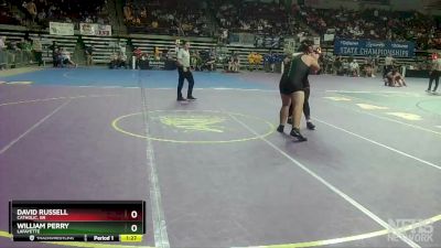 D 1 285 lbs Quarterfinal - William Perry, Lafayette vs David Russell, Catholic, BR