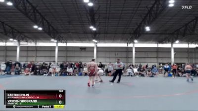 102 lbs Round 1 (4 Team) - Easton Bylin, All IN Wrestling Academy vs Vayden Skogrand, Hawks WC