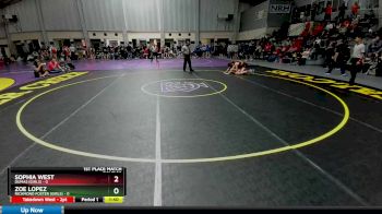 120 lbs 1st And 3rd - Sophia West, Dumas (Girls) vs Zoe Lopez, Richmond Foster (Girls)