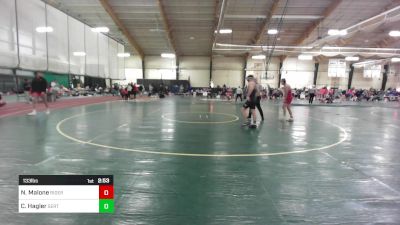 133 lbs Consi Of 16 #2 - Nieko Malone, Rider vs Caden Hagler, SERTC-VT