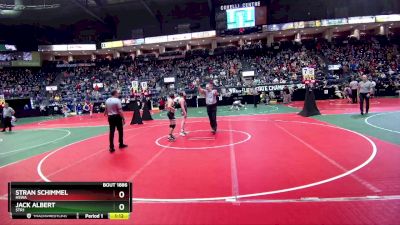 120 lbs Semifinal - Stran Schimmel, HSWA vs Jack Albert, STR1