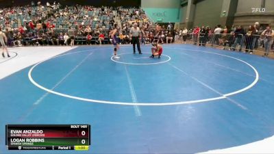 106 lbs Cons. Round 3 - Evan Anzaldo, Golden Valley (Merced) vs Logan Robbins, Spanish Springs