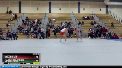 197 lbs Round 5 - Matt Kaylor, University Of Mary vs Marcus Orlandoni, Wisconsin-La Crosse