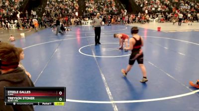 125 lbs Quarterfinal - Treyson Stoner, Bear Cave vs Steele Galles, Yuma