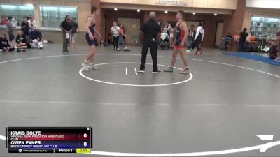 145 lbs Cons. Round 4 - Kraig Bolte, Virginia Team Predator Wrestling Club vs Owen Exner, Birds Of Prey Wrestling Club