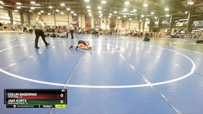 80 lbs Rd# 9- 2:15pm Saturday Final Pool - Collin Bagdonas, Team Ohio vs Jake Kurtz, Maryland Gold