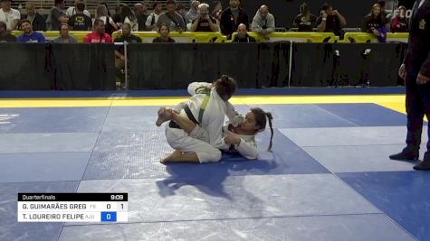 GIULIA GUIMARÃES GREGORUT vs THAÍS LOUREIRO FELIPE 2024 Pan Jiu Jitsu IBJJF Championship