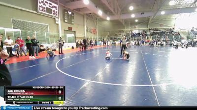 55 lbs 1st Place Match - Jag OBrien, Wasatch Wrestling Club vs Teague Vaughn, Hawk Wrestling Club