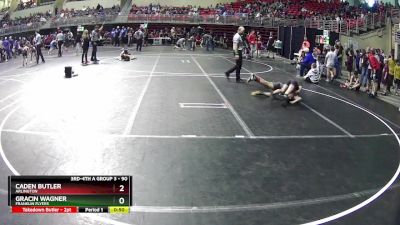 90 lbs Cons. Round 3 - Gracin Wagner, Franklin Flyers vs Caden Butler, Arlington