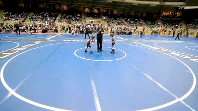 49 lbs Quarterfinal - Jackson Snodgrass, Checotah Matcats vs Brixon Beach, Coweta Tiger Wrestling