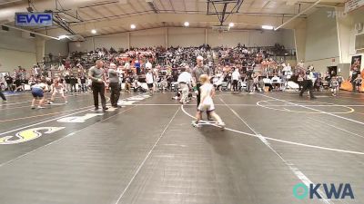 58 lbs Semifinal - Salor Rose, Grove Takedown Club vs Graycie Card, Tulsa Blue T Panthers