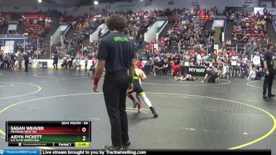 64 lbs Champ. Round 1 - Aidyn Pickett, U.P. Elite Wrestling vs Sagan Weaver, Michigan West WC