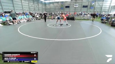 170 lbs Round 1 (8 Team) - Xander Dossett, Georgia BLACK vs Nick Puskar, Pennsylvania Red