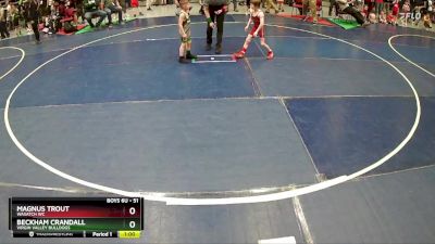 51 lbs Champ. Round 1 - Beckham Crandall, Virgin Valley Bulldogs vs Magnus Trout, Wasatch WC