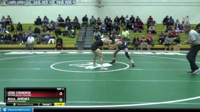 133 lbs Cons. Semi - Raul Jimenez, Cerritos College vs Jose Cisneros, Victor Valley College