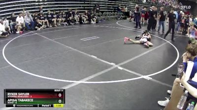 80 lbs Semis & 1st Wrestleback (8 Team) - Apisai Tabakece, Idaho vs Ryker Sayler, Wyoming Renegades