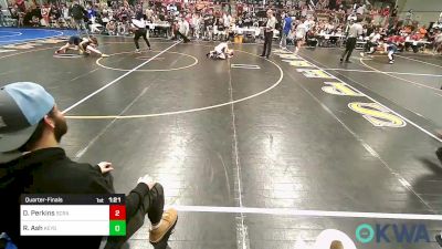 70 lbs Quarterfinal - Dalton Perkins, Scrap Yard Training vs Rowdy Ash, Keystone Kids