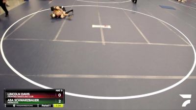 102 lbs Champ. Round 2 - Lincoln Davis, Frontier Wrestling Club vs Asa Schwarzbauer, Minnesota