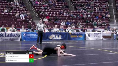 114 lbs Consi Of 8 #1 - Leo Joseph, Greater Latrobe vs Ben Fuller, Meadville