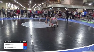 74 kg Rnd Of 128 - Vincent Cabral, Western Colorado Wrestling Club vs Devin Alexander, Central Coast Regional Training Center