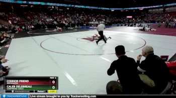 D2-138 lbs Champ. Round 1 - Connor Friend, Whitewater vs Caleb Delebreau, Luxemburg-Casco