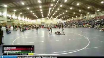 97 lbs Round 1 (4 Team) - Abraham Coronado, Gold Rush Wrestling vs Jake Mescher, Idaho 2