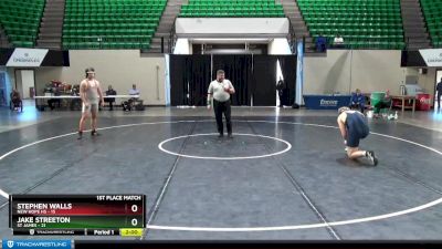 287 lbs Finals (2 Team) - Stephen Walls, New Hope HS vs Jake Streeton, St James