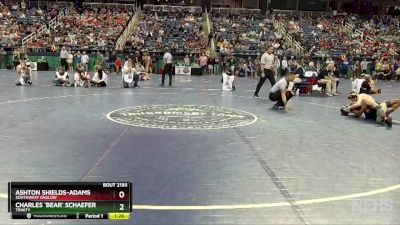 2A 144 lbs Quarterfinal - Ashton Shields-Adams, Southwest Onslow vs Charles `Bear` Schaefer, Trinity