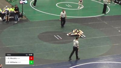 110 lbs Consi Of 16 #1 - Gavin Murphy, Kiski vs Chase Williams, Central Bucks East