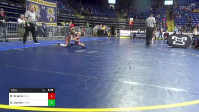 50 lbs Consy 3 - Brantley Greene, Wellsboro vs Brockington Conley, Cumberland Valley