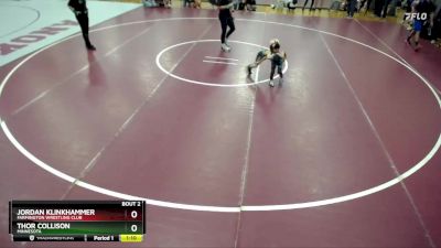 43 lbs Round 1 - Thor Collison, Minnesota vs Jordan Klinkhammer, Farmington Wrestling Club