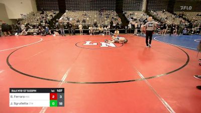 97 lbs Rr Rnd 7 - Bennett Ferraro, Keystone Cowboys vs Jaxon Sgrulletta, CT Whale