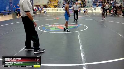 132 lbs Quarterfinals (8 Team) - Joshua Whitter, South Plantation vs Armand Williams, South Dade